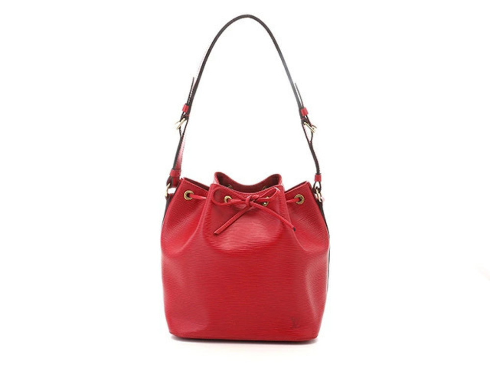 LOUIS VUITTON Noe Shoulder Bag Epi Red